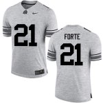 NCAA Ohio State Buckeyes Men's #21 Trevon Forte Gray Nike Football College Jersey GSQ1845JF